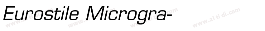 Eurostile Microgra字体转换